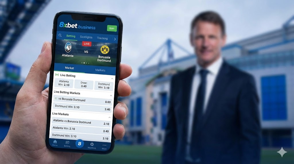 Trải nghiệm cá cược bóng đá trên ứng dụng 8xbet cùng đại sứ thương hiệu Teddy Sheringham